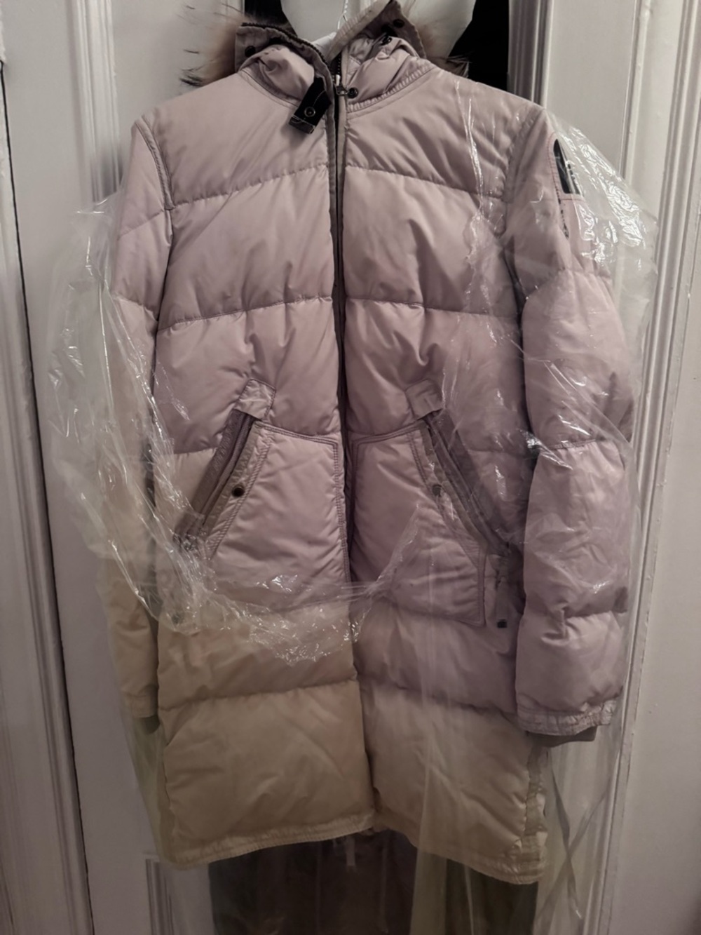 Parajumpers Long Puffer Coat with Real fur trimmed Hood